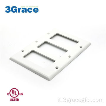 3 gang decora switch piastra